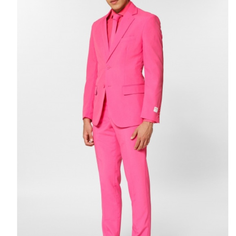 OPPOSUITS Mr. Pink Suit Jacket Pants And Tie